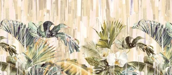 ABSTRACT JUNGLE | Carta da parati jungle su misura